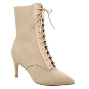 Charles David Piranha Bootie Size 7 Taupe/Stone Mobwife Office Siren Boardroom